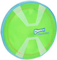 Chuckit PARAFLIGHT Dog Fetch Toy Large Frisbee Glow in the Dark 3D Rechargeable