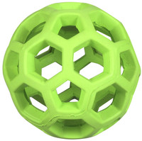 JW Holee Roller Tough Natural Rubber Durable Dog Tug Treat Ball Mini