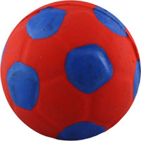 Ethical Pet Spot Soccer Ball 2 inch  Colorful Latex Squeaker Dog Toy