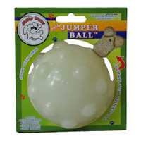 Jolly Pets Jumper Ball Glow In The Dark 4 inch  Erratic Rubber Dog Treat Toy