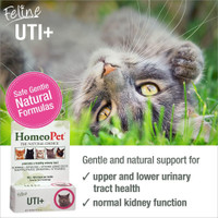 HomeoPet Feline UTI Plus 15 ml  Urinary Tract Infection Remedy for Cats