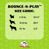 Jolly Pet Bounce-N-Play Ball Orange 4.5 inch  Vanilla Scented Rubber Dog Toy