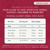 Animal Essentials Seasonal Allergy 1 oz Herbal Relief for Dogs and Cats