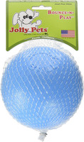 Jolly Pet Bounce-N-Play Ball Blue 4.5 inch  Berry Scented Rubber Dog Toy