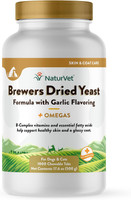 NaturVet Brewers Dried Yeast Formula with Garlic Dogs and Cats 1000 count