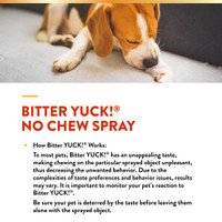 NaturVet BITTER YUCK No Chew Spray For Dog/Cat/Horse - Water Based 8 oz