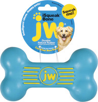 JW PET ISqueak Squeaker Dog Puppy Fetch Chew Toy MEDIUM BONE 5.5 inch