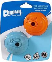 Chuckit! Dog Fetch Toy WHISTLER BALL Noisy Play Fits Launcher MEDIUM