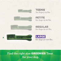 Greenies Original Large Size 24 count 36 oz  Dental Chew Treats for Dogs