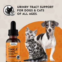 Animal Essentials Tinkle Tonic 2 oz Urinary Tract Formula for Dogs and Cats