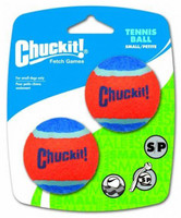 Chuckit! Dog Fetch TENNIS BALLS Floating Soft Toy Fits Launcher SMALL 2 Pack