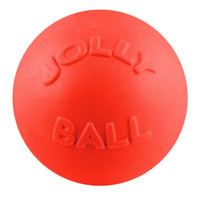 Jolly Pets Soccer Ball Orange 6 inch  Vanilla Scented Rubber Chew Toy for Dogs