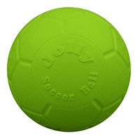 Jolly Pets Soccer Ball Green 6 inch  Apple Scented Rubber Chew Toy for Dogs