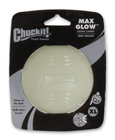 Chuckit Max Glow Ball Glows in the Dark X-Large Dog Toy 3.5 - inch