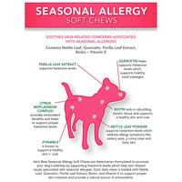 Vet's Best Seasonal Allergy Soft Chews for Dogs 4.2 oz