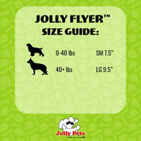 Jolly Pets Flyer Natural Rubber Floating Disc Interactive Dog Toy Orange 9.5inch