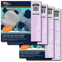 Weco Filter Media Bags Fine Mesh Drawstring 4 by 8 Inches