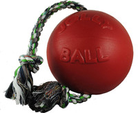 Jolly Pets Romp-n-Roll Ball for Dogs Red 4.5 inch