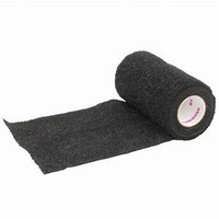 Andover Co-Flex 4 inch Bandage Wrap for Pets  Black  5 yard Roll