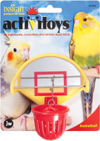 JW Pet Activitoy Birdie Basketball Mirrored Backboard Toy
