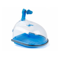 JW Pet Insight Bird Bath Brightly Colored Clear Cover Splish and Splash Cage