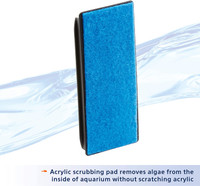 Aqueon Cleaning Magnet Weighted Scrubber Glass Acrylic Aquarium Medium