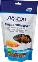 Aqueon Monster Fish Medley Freeze Dried River Shrimp for Large Fish 3.5-Ounce