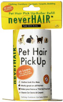 NeverHair Pet Hair Pick Up Roller Refill for Clothing Furniture Carpets Bedding