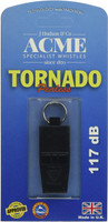 Acme Slimline Tornado Model 636 Pealess Whistle Black