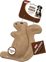 SPOT Ethical Pet Dura-Fused Leather, Small Durable Squirrel Dog Toy