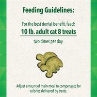 FELINE GREENIES Dental Cat Treats Oven Roasted Chicken Flavor 4.6-Ounce