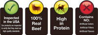 Cadet 100% Real Beef Sticks No Additives - Premium Dog Treats 12-Ounce