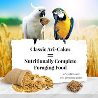 Lafeber's Classic AVI-Cakes Gourmet Bird Food For Macaws & Cockatoos 1-Pound