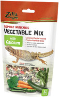 Zilla Reptile Munchies Vegtable Mix With Calcium Reptile Food 4-Ounce