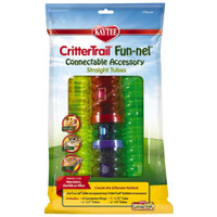 Kaytee CritterTrail Fun-nel Connectable Accessory Straight Tubes - 5 Piece