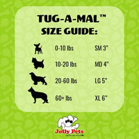 Jolly Pets Tug-a-Mal Extra Large Monkey Tug Sqeak Toy for Large Dogs 60 lbs+