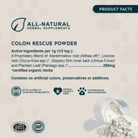 Animal Essentials Colon Rescue Powder Herbal Digestive Aid For Dogs & Cats 1-Oz.