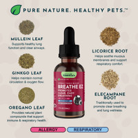 Animal Essentials Breathe EZ Herbal Formula For Dogs And Cats 1-Ounce
