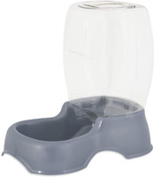 Petmate Pet Café Gray Gravity Waterer .75 Gallons For Cats Dogs Easy To Clean