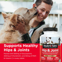 Nutri-Vet Hip & Joint Chewable Dog Supplements Advanced Strength 90-Count