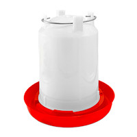 Little Family Members Chicken Waterer 3/4-Gallon Red Plastic Poultry Drinker