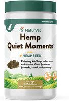 NaturVet Hemp Quiet Moments Plus Hemp Seed for Dogs 180 Soft Chews