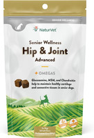 NaturVet Senior Wellness Hip & Joint Advanced Plus Omegas for Dog 120 Soft Chews