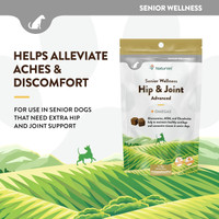 NaturVet Senior Wellness Hip & Joint Advanced Plus Omegas for Dog 120 Soft Chews
