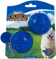 Chuckit Super Crunch Ball Crackles and Crunches Dog Toy For Medium Dogs 2-Pack