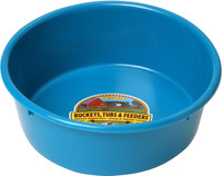 Little Giant 5 Quart Heavy Duty Plastic Teal Utility Pan For Livestock Feeding