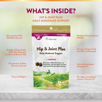 NaturVet Hip and Joint Plus Omegas for Dogs and Cats 120 Soft Chews