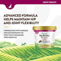 NaturVet Hip and Joint Daily Support Plus Omegas for Cats 60 Soft Chews