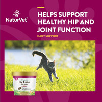 NaturVet Hip and Joint Daily Support Plus Omegas for Cats 60 Soft Chews