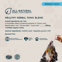 Animal Essentials Healthy Gut 1-Ounce Herbal Prebiotic Formula for Dogs and Cats